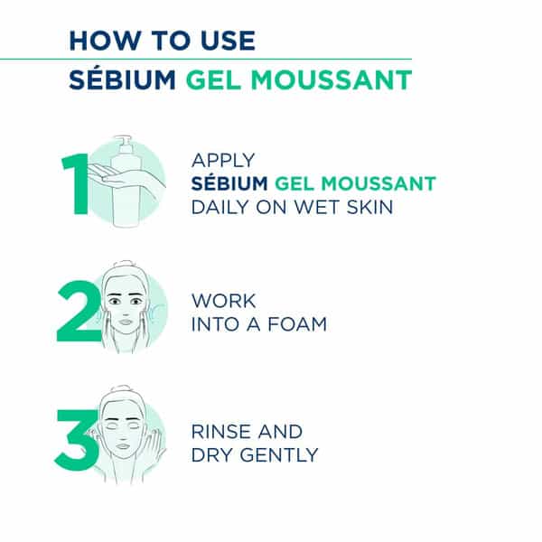 Bioderma Sebium Gel Moussant Cleansing Foaming Gel Combination/Oily Skin 100Ml