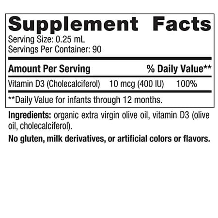 Nordic Naturals Baby'S Vitamin D3 Drop For Infants 22.5 Ml