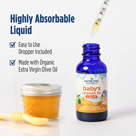Nordic Naturals Baby'S Vitamin D3 Drop For Infants 22.5 Ml