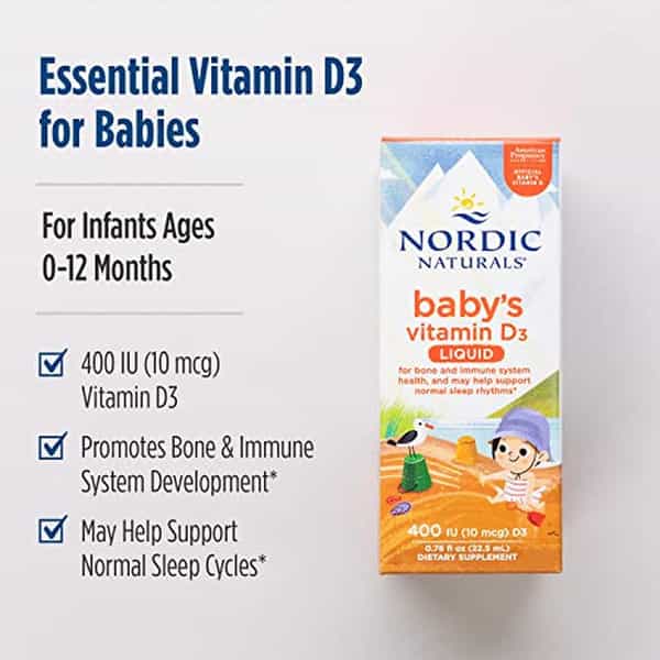 Nordic Naturals Baby's Vitamin D3 Drop For Infants 22.5 Ml