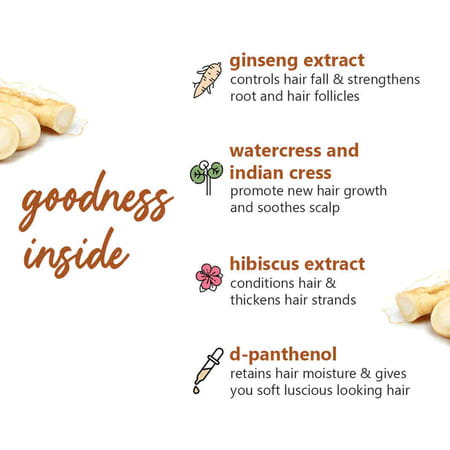 Plum Ginseng Gentle Rinse Shampoo - 300 Ml