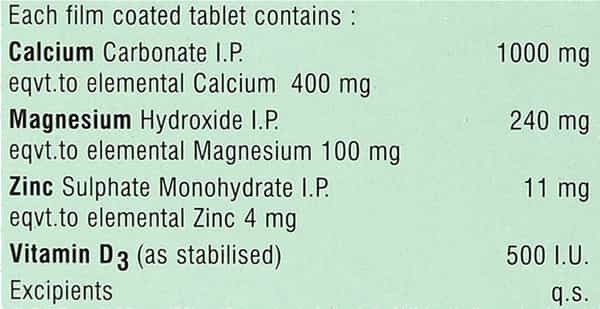 Calcimax Forte - Health Supplement (500 Mg Of Calcium) With Wellman 30 Tablet Free