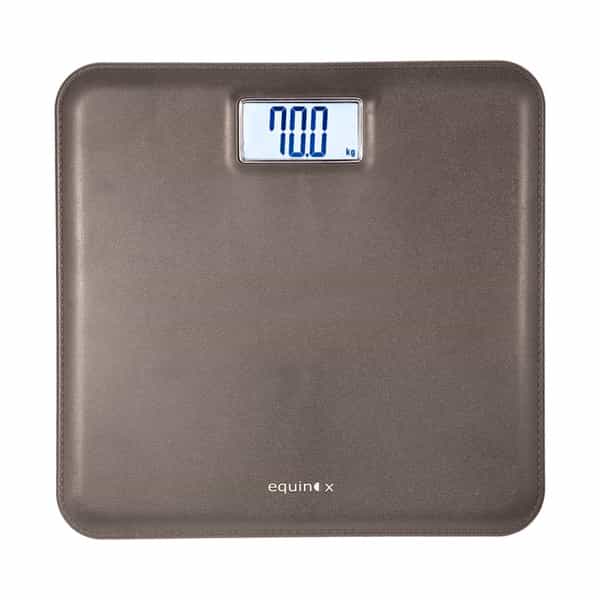 Equinox Personal Digital Weighing Scale Eq-Eb-6171L - Leather Look With Abs Platform | Lcd Display