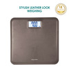 Equinox Personal Digital Weighing Scale Eq-Eb-6171L - Leather Look With Abs Platform | Lcd Display