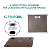 Equinox Personal Digital Weighing Scale Eq-Eb-6171L - Leather Look With Abs Platform | Lcd Display