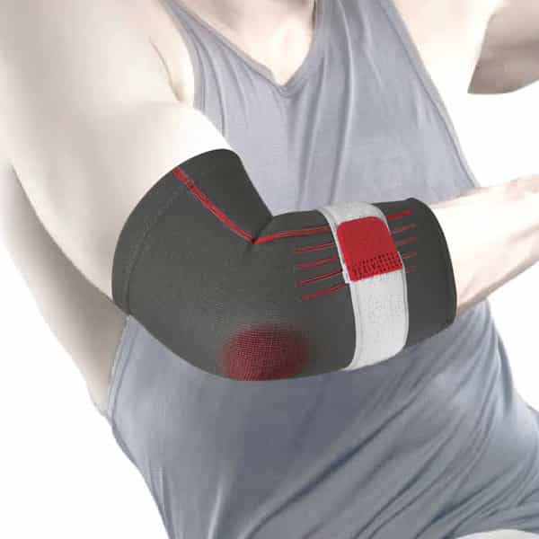 Vissco Elbow Support With Strap For Ideal Compression To The Strained Muscles - Medium (Blue)
