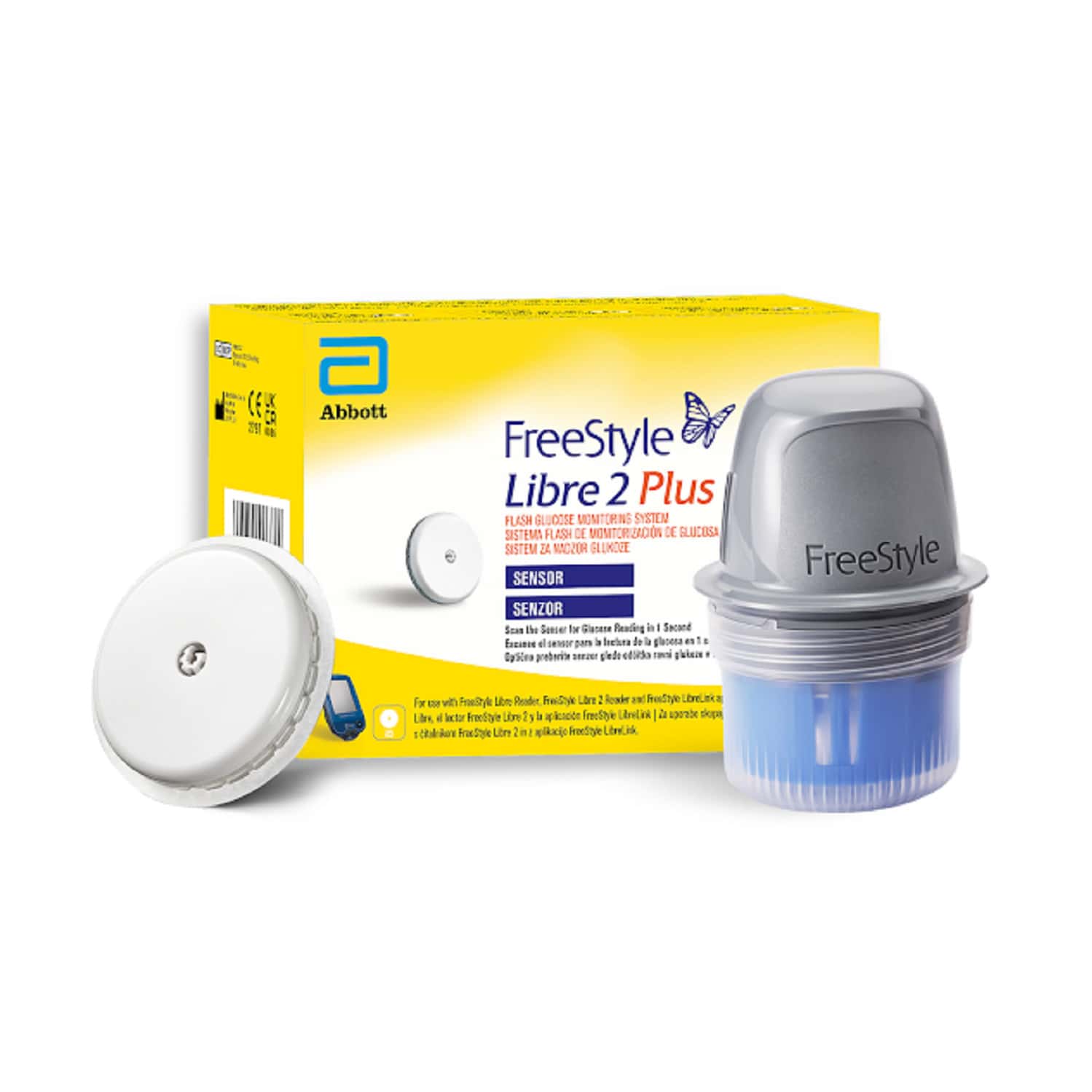 Freestyle Libre 2 Plus Sensor Flash Glucose Monitoring Device 1 No's