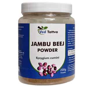 Ved Tattva Jamun Seed Powder 200 G - Sugar Control & Blood Purification