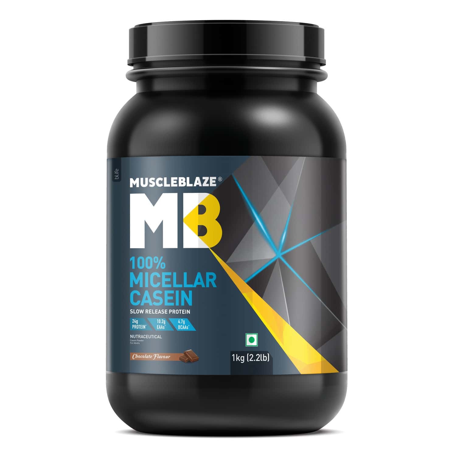 Muscleblaze 100% Micellar Casein (chocolate | 1 Kg / 2.2 Lb)