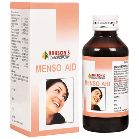 Baksons Menso Aid Syrup 115 Ml