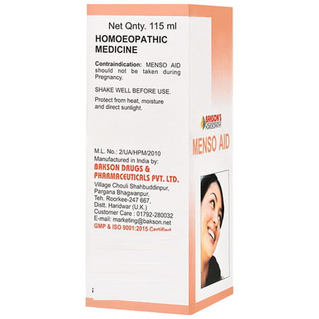 Baksons Menso Aid Syrup 115 Ml