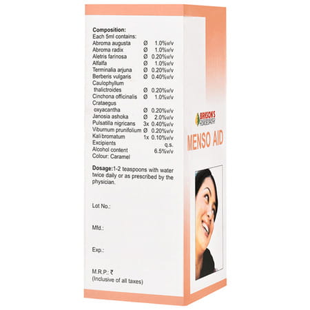 Baksons Menso Aid Syrup 115 Ml