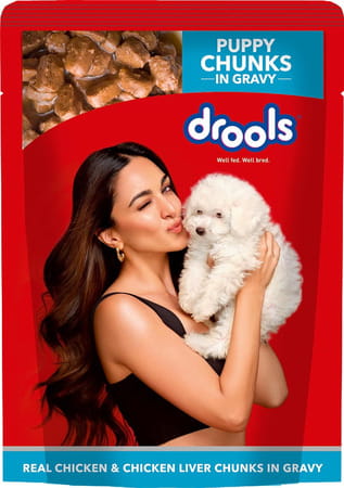 Drools Puppy Wet Dog Food | Real Chicken And Chicken Liver Chunks In Gravy | 3.6kg (150g X 24)