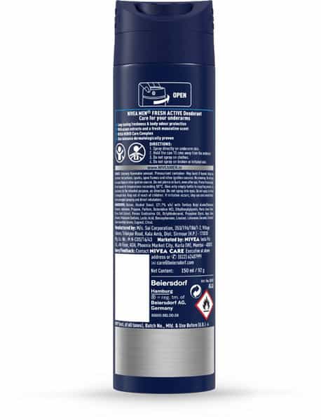 Nivea Men Deo Fresh Active - 150Ml
