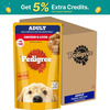 Pedigree Adult Wet Dog Food | Chicken & Liver Chunks In Gravy | 130 G (Pack Of 120)