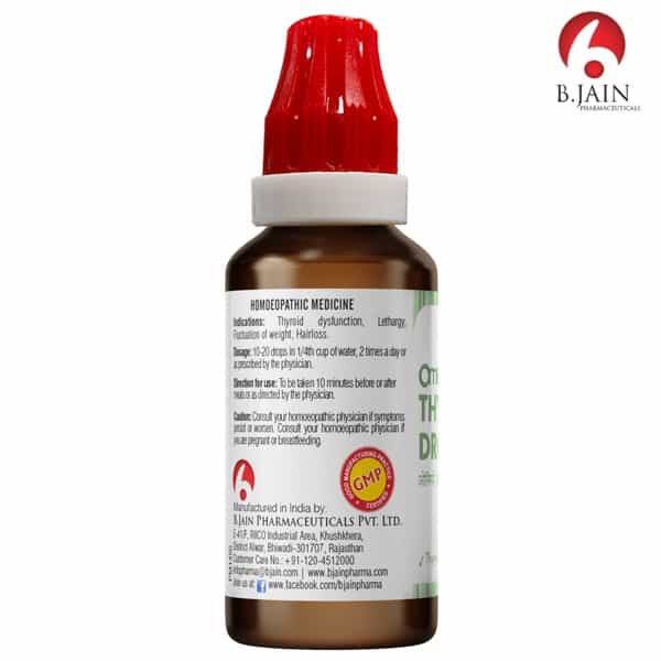 Bjain Omeo Thyro Relief Drops | Thyroid-Stimulator Formula - 30Ml