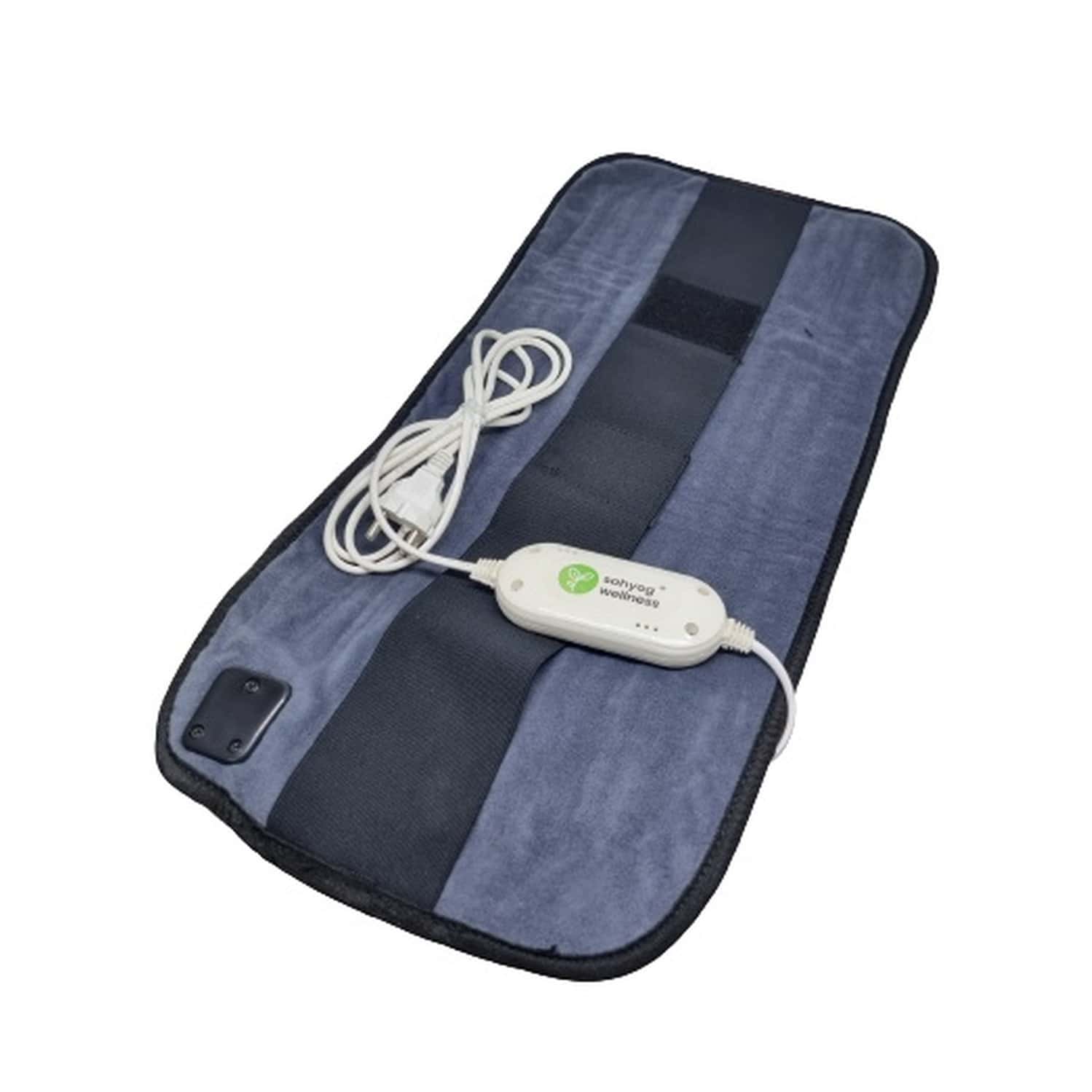 Sahyog Wellness Velvet Orthopaedic Pain Reliever Electric Heating Pad Xxl Size (grey)