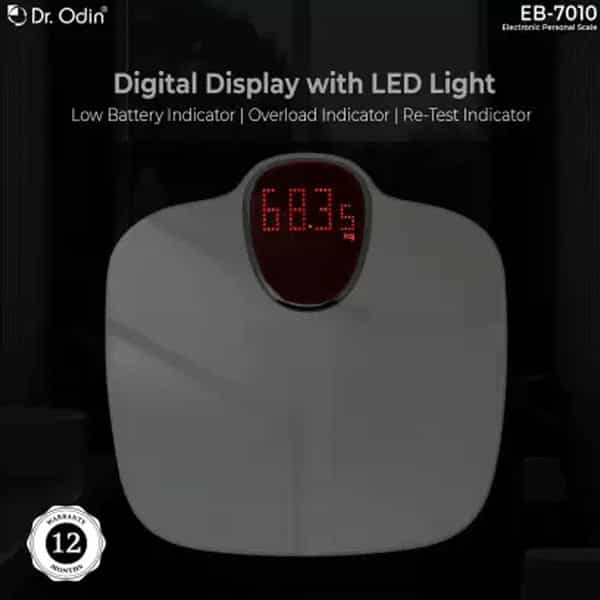 Dr. Odin Electronic Personal Scale White-Eb-7010