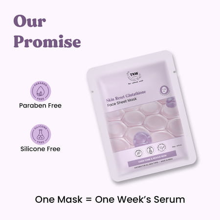 Tnw The Natural Wash Glutathione Face Sheet Mask | Brightening For Oily Skin 20 Gm