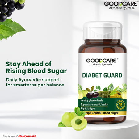 Goodcare Diabet Guard 120 Caps | Ayurvedic Blood Sugar Support With Karela | Methi | Neem & Herbs
