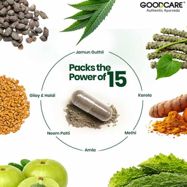 Goodcare Diabet Guard 120 Caps | Ayurvedic Blood Sugar Support With Karela | Methi | Neem & Herbs
