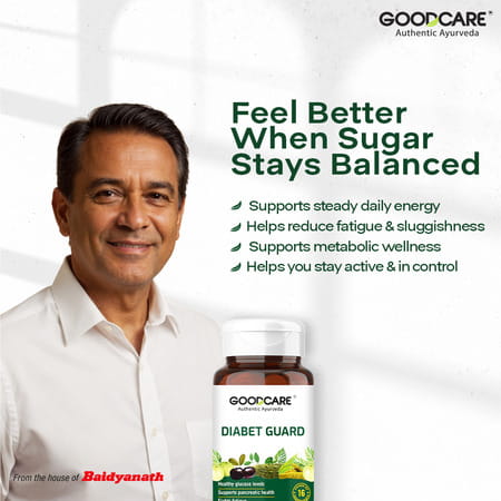 Goodcare Diabet Guard 120 Caps | Ayurvedic Blood Sugar Support With Karela | Methi | Neem & Herbs
