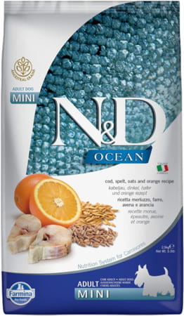 Farmina Pet Foods Ocean Dry Dog Food | Low Grain | Adult Mini Breed | 2.5-Kg
