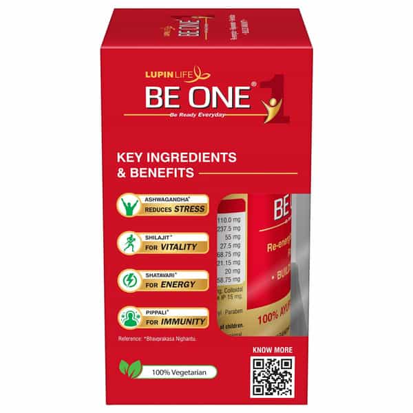 Be One Shilajit Ashwagandha Shatavari 100% Ayurvedic Bottle Of 30 Capsules