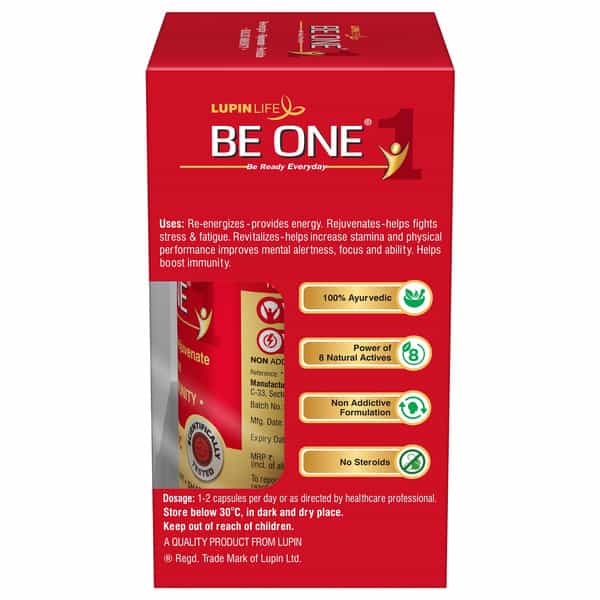 Be One Shilajit Ashwagandha Shatavari 100% Ayurvedic Bottle Of 30 Capsules