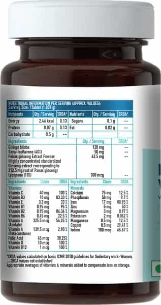 Healthkart Hk-Vitals Multivitamin Women Supplement 60 Tablets