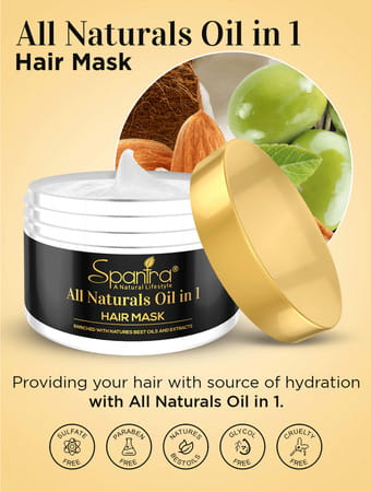 Spantra All Naturals Oil In 1 Hair Mask 250gm