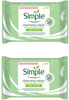 Simple Kind To Skin Cleansing Facial Wipes - Pack Of 2