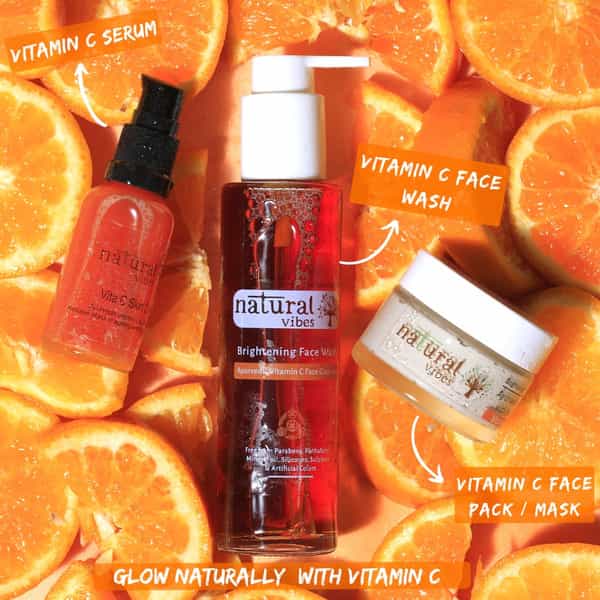 Natural Vibes Ayurvedic Vitamin C Brightening Face Wash 120 Ml
