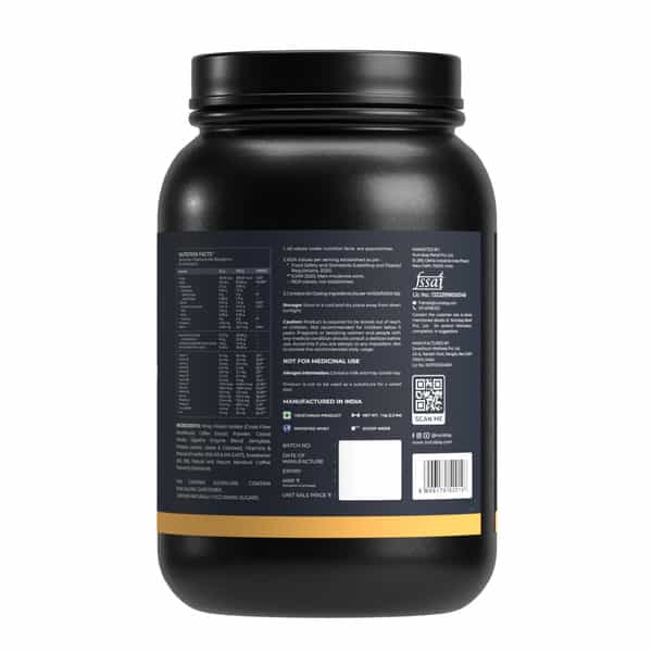 Nutrabay Gold 100% Whey Protein Isolate|26G Protein|Muscle Support & Recovery|Cold Coffee | 1 Kg