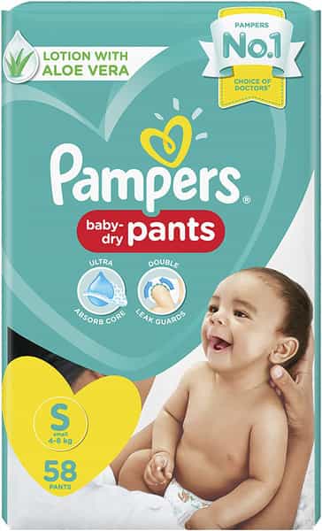 Pampers Baby Dry Pants Small Diapers 58