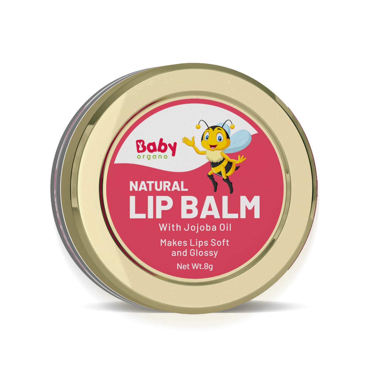 Babyorgano Organic Lip Balm With Strawberry Flavour For Baby - 8g