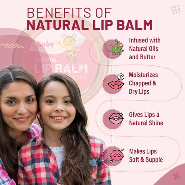 Babyorgano Organic Lip Balm With Strawberry Flavour For Baby - 8G