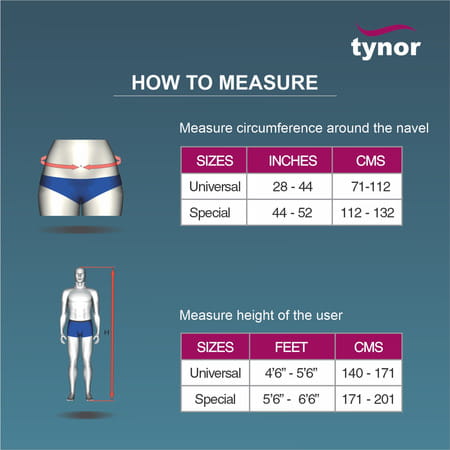 Tynor Taylor'S Brace Urbane Long Grey Universal Size 1 Unit