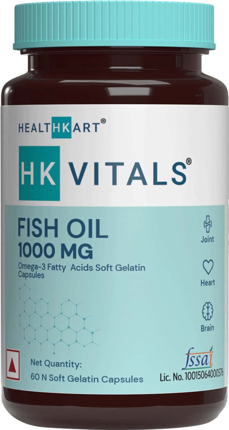 Buy HEALTHKART HK VITALS FISH OIL CAPSULE1000MG OMEGA 3 & 180 MG EPA