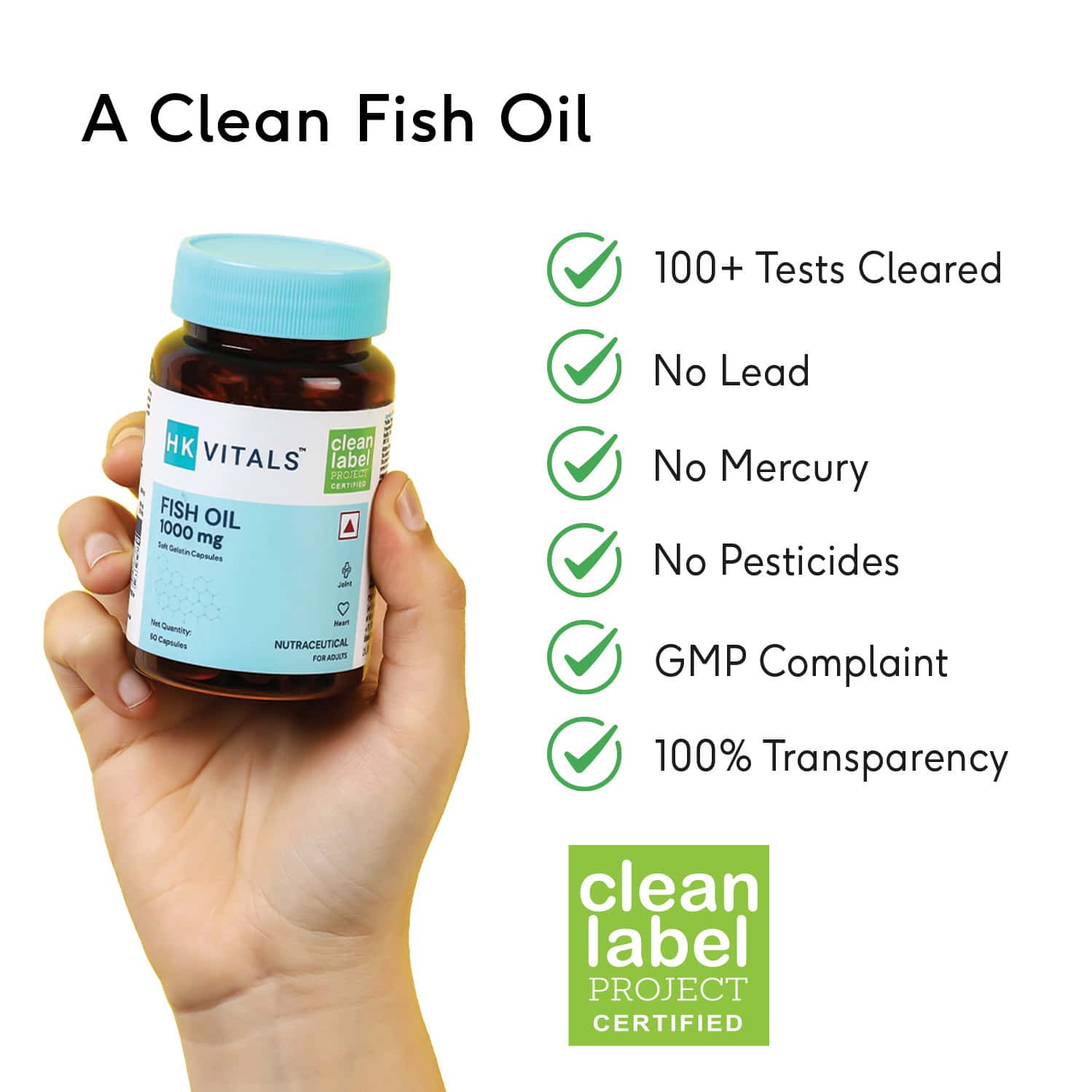 Buy HEALTHKART HK VITALS FISH OIL 1000MG WITH 180MG EPA AND 120MG DHA