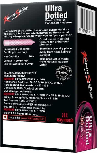 Kamasutra Ultra Dotted Condoms For Men Pack Of 20