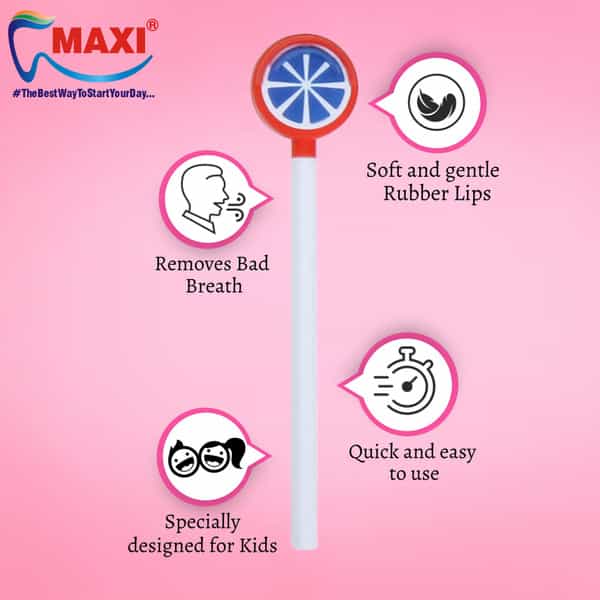 Maxi Milky White Baby Toothbrush And Tongue Cleaner-Oral Hygiene Kit (Pack Of 4)