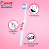 Maxi Milky White Baby Toothbrush And Tongue Cleaner-Oral Hygiene Kit (Pack Of 4)