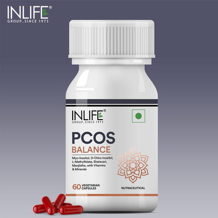 Inlife Myo Inositol Supplement | Shatavari Zinc Folic Acid Chromium Vit-D | Women - 60 Veg Capsules