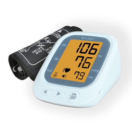 Dr. Odin Blood Pressure Monitor | Large Lcd Display|Voice Function|2 User|Usb Type-C | White Jn-163b