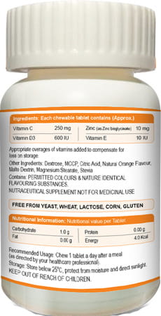 Imunbites - Immunity Booster For Kids -30 Chewable Tablets Bottle