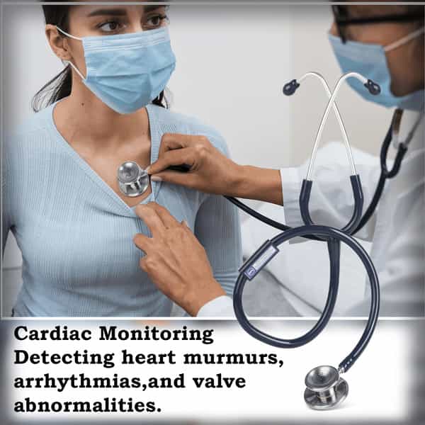 Bpl Medical Technologies St-03 Brass Dual Adult Chest Piece Stethoscope - Blue
