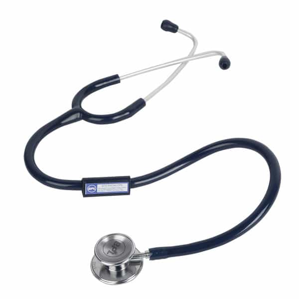 Bpl Medical Technologies St-03 Brass Dual Adult Chest Piece Stethoscope - Blue
