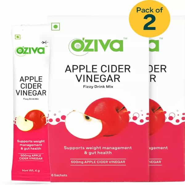 Oziva Acv Fizzy Drink For Better Weight Management & Body - Pack Of 2(12 Pcs)