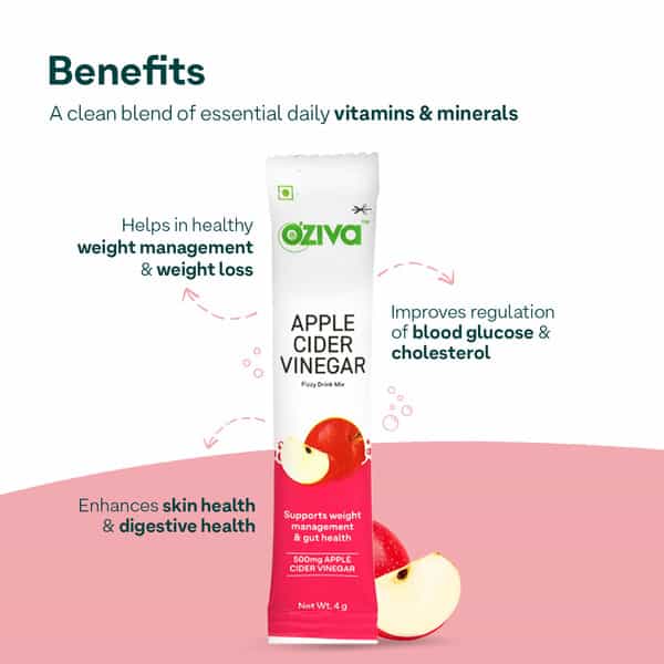 Oziva Acv Fizzy Drink For Better Weight Management & Body - Pack Of 2(12 Pcs)